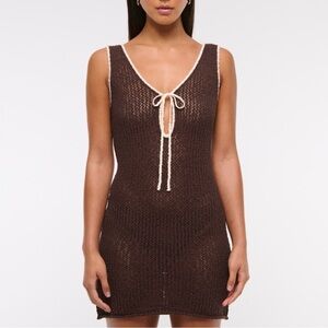 Abercrombie & Fitch Crochet-Style Mini Dress Coverup